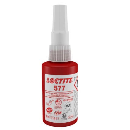 Мастика диметилакрилат - LOCTITE 577  - Henkel LOCTITE - однокомпонентная / для резьбы труб / для санитарно-технического оборудования