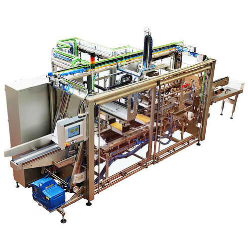 Полусферический бутылкоукладчик / упаковщик товара на лотки - CM/TP - meurer Verpackungssysteme GmbH - автоматический / для сельского хозяйства и пищевой промышленности / с непрерывным движением
