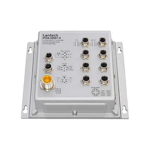Управляемый коммутатор Ethernet - IPGS-5008T series - Lantech Communications Europe GmbH - 10 портов / Gigabit Ethernet / настенный