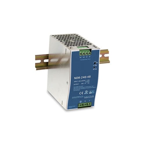Источник электропитания на DIN-рейке - NDR-240 series - Lantech Communications Europe GmbH - AC/DC / с защитой от сверхнагрузок / с защитой от короткого замыкания
