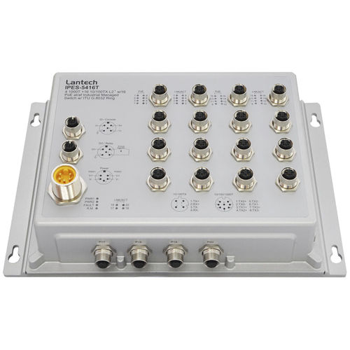 Управляемый коммутатор Ethernet - IPES-5416T-16 series  - Lantech Communications Europe GmbH - 20 портов / на DIN-рейке / настенный