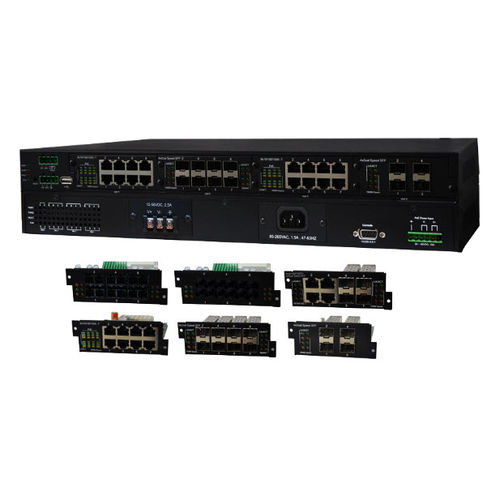 Управляемый коммутатор Ethernet - IPGS-5400-2P series - Lantech Communications Europe GmbH - 28 портов / Gigabit Ethernet / стойка 19 дюймов