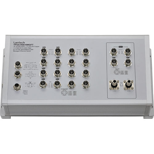 Умный коммутатор Ethernet - TPGS-R5616MGFT series - Lantech Communications Europe GmbH - 22 порта / с корпусом / настенный