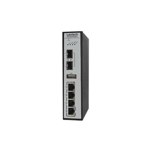 Управляемый коммутатор Ethernet - IGS-3204MGSFP series - Lantech Communications Europe GmbH - 6 портов / гигабит / на DIN-рейке