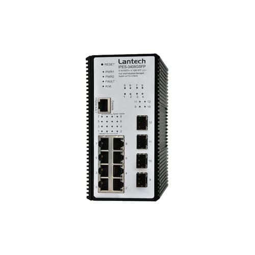 Управляемый коммутатор Ethernet - IPES-3408GSFP series - Lantech Communications Europe GmbH - 12 портов / гигабит / уровня 2