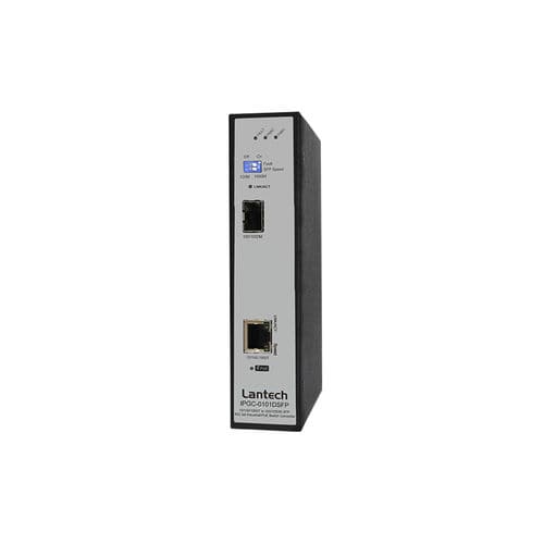 Умный коммутатор-преобразователь - IPGC-0101DSFP series - Lantech Communications Europe GmbH - 2 порта / на DIN-рейке / DIP