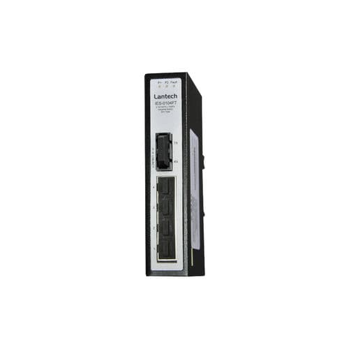 Неуправляемый коммутатор Ethernet - IES-0104FT series - Lantech Communications Europe GmbH - 5 портов / на DIN-рейке / настенный