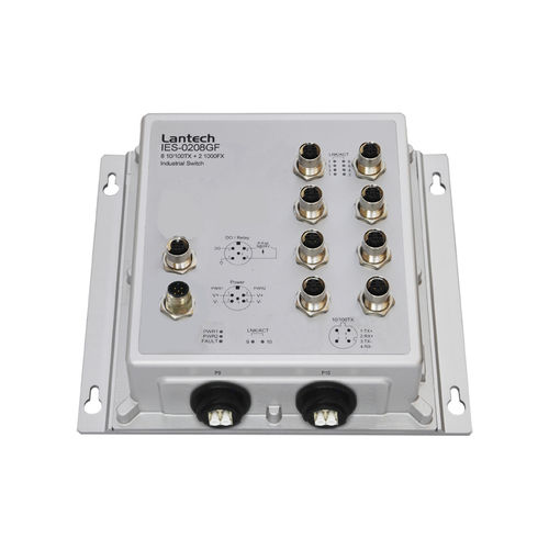Неуправляемый коммутатор Ethernet - IES-0208GF series - Lantech Communications Europe GmbH - 10 портов / гигабит / на DIN-рейке