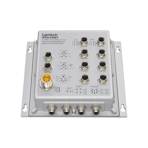Управляемый коммутатор Ethernet - IPES-5408T series - Lantech Communications Europe GmbH - 12 портов / гигабит / беспроводной
