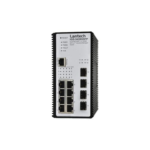Управляемый коммутатор Ethernet - IGS-3408GSFP series - Lantech Communications Europe GmbH - 12 портов / гигабит / уровня 2