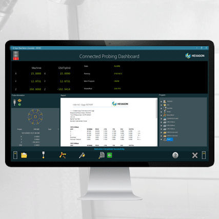 Программное обеспечение для измерений - m&h NC Gage - HEXAGON MANUFACTURING INTELLIGENCE - встроенное / процесса / Windows