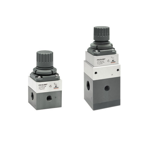 Высокоточный регулятор давления - PR series - CAMOZZI AUTOMATION - для сжатого воздуха / мембранный / одноуровневый