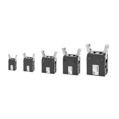 Угловой захват - CGAN series - CAMOZZI AUTOMATION - пневматический / 2 губки / для деталей