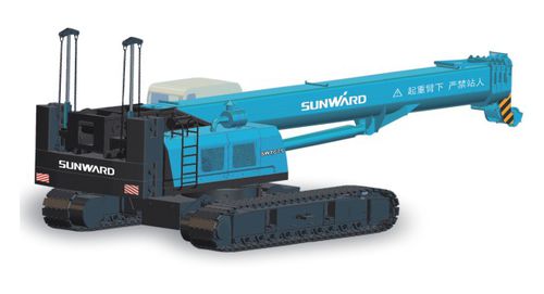 Гусеничный башенный кран - SWTC75 - SUNWARD INTELLIGENT EQUIPMENT CO.,LTD. - для подъема / гидравлический