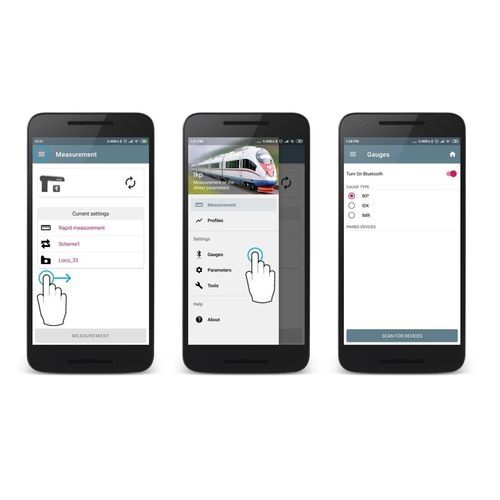 Программное обеспечение Android - RIFTEK EUROPE - для измерений / калибровки / для применения в железнодорожной отрасли