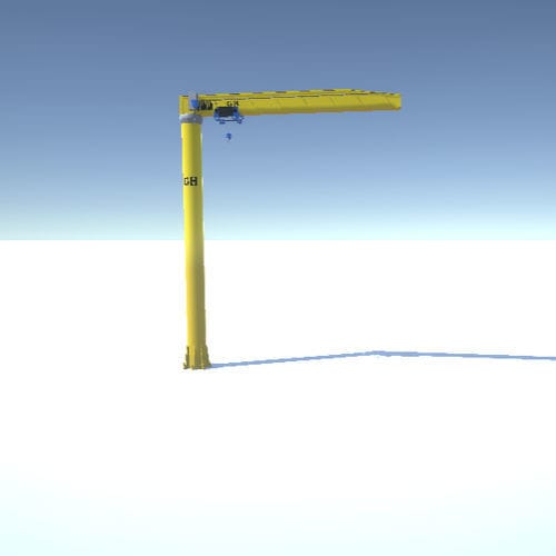 Настенный поворотный кран - GH Cranes & Components - 180° / с лебедкой / для подъема