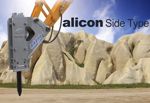 Гидравлический отбойный молоток - Alicon series - Daemo engineering Co., Ltd. - для гидравлического экскаватора / вертикальный