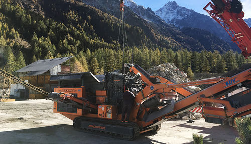 Ударная камнедробилка - DUPLEX - Rockster Austria International GmbH - мобильная / гусеничная