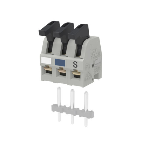 Клеммная колодка для печатной платы - SP02503HDNC ASP0250304-001 - METZ CONNECT - с рычагом / на пружине / серая