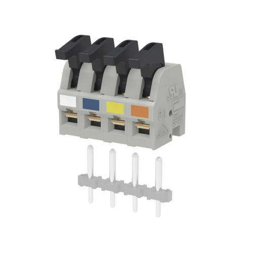 Клеммная колодка для печатной платы - SP02504HDNC ASP0250404-004 - METZ CONNECT - с рычагом / серая / Ethernet