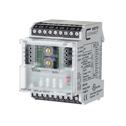 Аналоговый модуль входа/выхода - BMT-AI8 BACnet MS/TP - METZ CONNECT - с 8 входами / BACnet / конфигурируемый