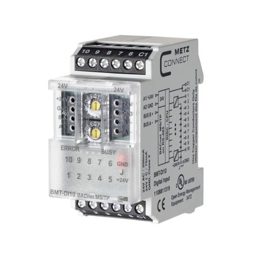 Цифровой модуль входа/выхода - BMT-DI10 BACnet MS/TP - METZ CONNECT - BACnet / 10 E / на DIN-рейке