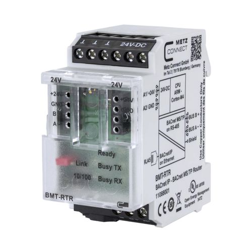 Цифровой модуль входа/выхода - BMT-RTR BACnet-Router - METZ CONNECT - Ethernet / RS485 / полевая шина