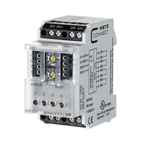 Цифровой модуль входа/выхода - MR-SI4 Modbus RTU - METZ CONNECT - ModBUS RTU / 4 аналоговых входа