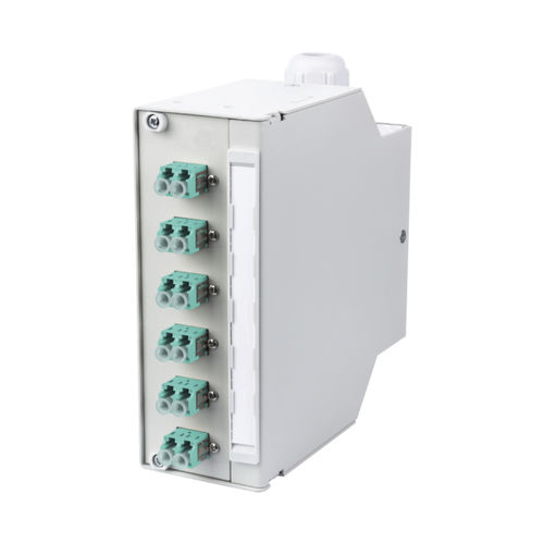 Распределитель оптического волокна - OpDAT REGpro splice 6x LC-D - METZ CONNECT - стандартный / на DIN-рейке