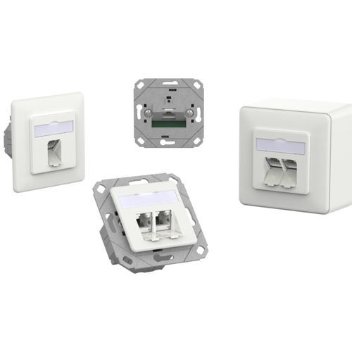 Соединитель для передачи данных - E-DAT C6A IDC - METZ CONNECT - RJ45 / из пластика / из литого под давлением цинка