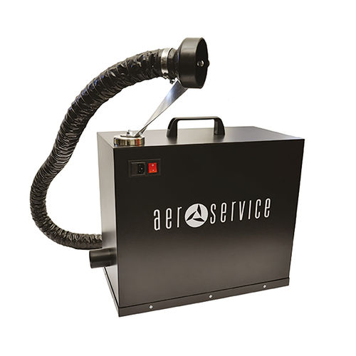 Портативный дымоуловитель - AER 201 - AERSERVICE EQUIPMENTS SRL - для сварки / с активным угольным фильтром / с картриджем