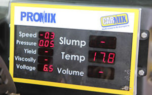 Табло LED - CARMIX - METALGALANTE - для измерения температуры / для измерения давления