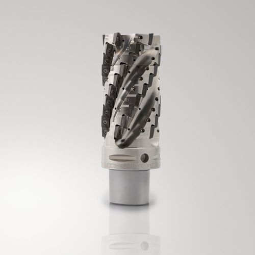 Фрезер два размера - Helical Turbo 18 series - SECO TOOLS - с пластинами / шпоночный / для профилирования
