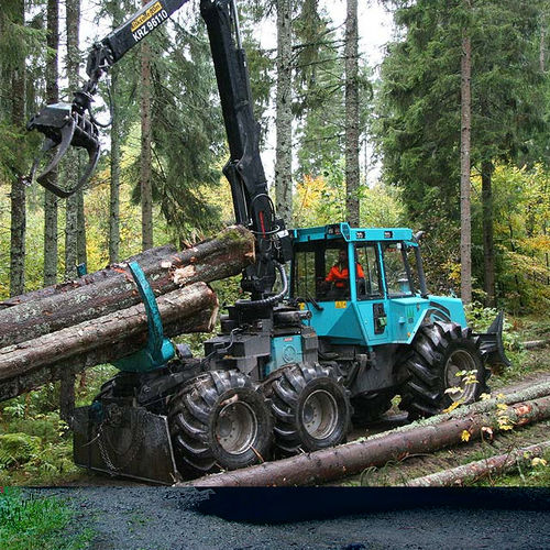 Трелевочный трактор для лесохозяйственных работ - HSM 904 6WD - HSM - Hohenloher Spezial-Maschinenbau GmbH & Co. K - с грейфером