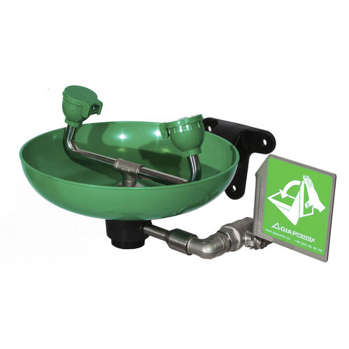 Настенный фонтанчик для промывки глаз - 792 3650 - GIA Premix AB - из пластика / из нержавеющей стали