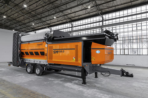 Грубое сито для сухого грохочения - SM 620.3 - Doppstadt - для переработки / с барабаном / для сыпучих материалов
