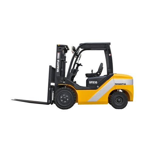Вилочный погрузчик с питанием от аккумулятора - SFD30 - SHANDONG SHANTUI CONSTRUCTION MACHINERY IMP&EXP CO - со «стоячим» водителем / для использования в помещениях / с противовесом