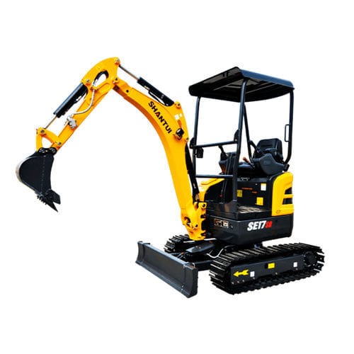 Экскаватор мини - SE17SR - SHANDONG SHANTUI CONSTRUCTION MACHINERY IMP&EXP CO - гусеничный / дизельный / для строительной площадки