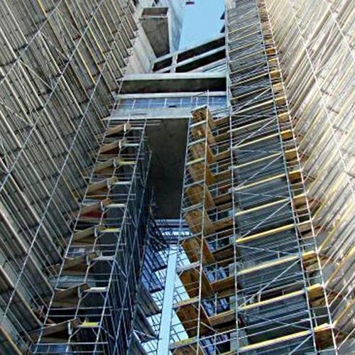 Фиксированный строительные леса - BOSTA® 100 - Hünnebeck GmbH - для фасада / модульный