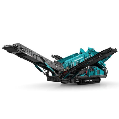 Грубое сито для переработки - WARRIOR 2100 SPALECK - Powerscreen - мобильное / для сыпучих материалов / две фракции