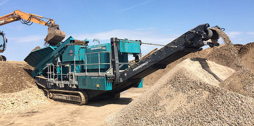 Конусная камнедробилка - 1000E Maxtrak - Powerscreen - мобильная / гусеничная