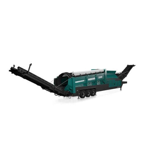 Вибрирующее грубое сито - Phoenix 3300 - Powerscreen - с барабаном / для сыпучих материалов