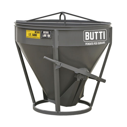 Конический ковш для подачи бетона - 207U - BUTTI - с открывающимся дном / с центральной разгрузкой