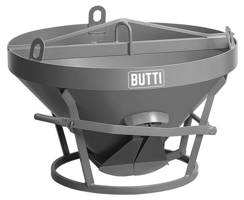Конический ковш для подачи бетона - 201S, 201SF, 202S, 202SF, 203S, 203SF - BUTTI - с открывающимся дном / для вилочного погрузчика