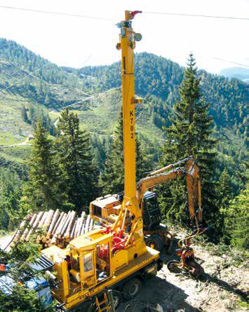 Канатная установка для трелевки вверх и вниз по склону - K702 - Koller Forsttechnik