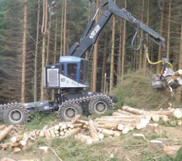 Колесная лесозаготовительная машина - 300 hp | TB series - TimberPro, Inc.
