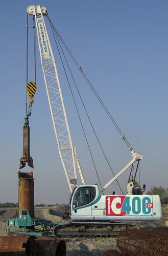 Гусеничный башенный кран - C400 XP - CASAGRANDE - Foundation Division - со стрелой / для подъема