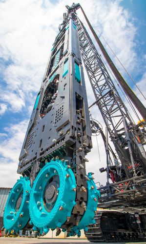 Буровая установка со стенкой из бетона, уложенного на месте - FD Hydromill - CASAGRANDE - Foundation Division - для каротажа / мобильная / поворотная