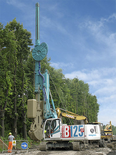 Буровая установка со стенкой из бетона, уложенного на месте - KRC 1 - B125 XP-2 - CASAGRANDE - Foundation Division - гусеничная / поворотная / гидравлическая