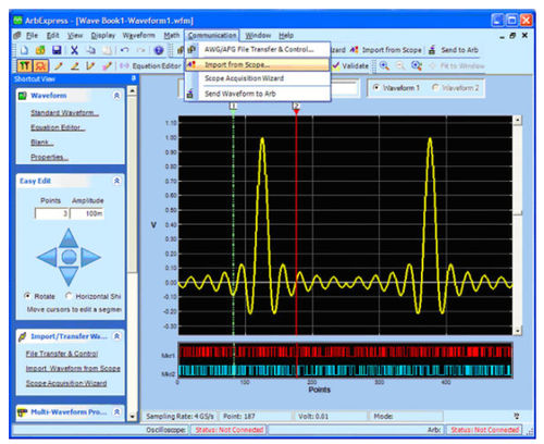 Программное обеспечение для интерфейса - ArbExpress - Tektronix - обработки сигнала